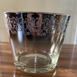 MCM Queen's Lusterware Glass Ice Bucket / Wine Chiller